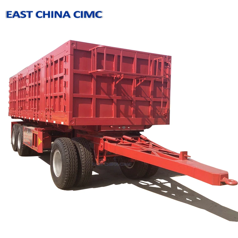 Turntable Drawbar Dolly Flatbed Lowbed Trailer CIMC for sale