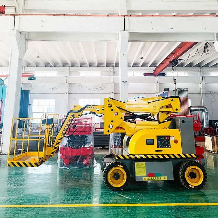 10 to 22 Meter Electric Crank Arm Lift Boom Lift Working 360 Degree Rotating Basket Curved Boom Arm Man Lift
