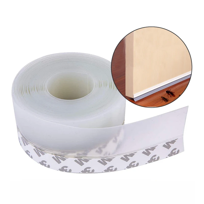 Windproof Dust Self Adhesive Door Windshield Sealing Tape Door Bottom Seal Strip Weather Window Seal Strip