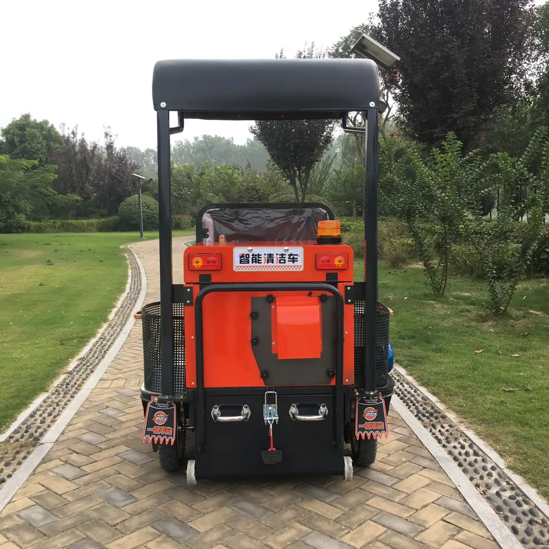 2024 Best Selling Sweeper Machine Three-brush Sunshade Model Street Sweeper Car