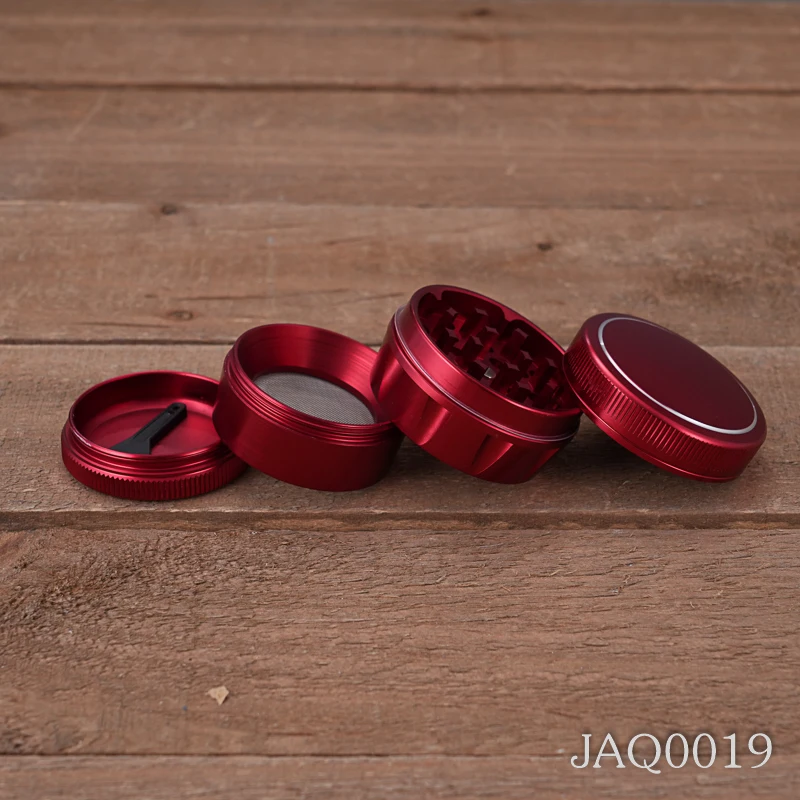 Wholesale Classic 4 Parts 63mm Aluminum Herb Grinder Custom Logo Tobacco Grinder Machine