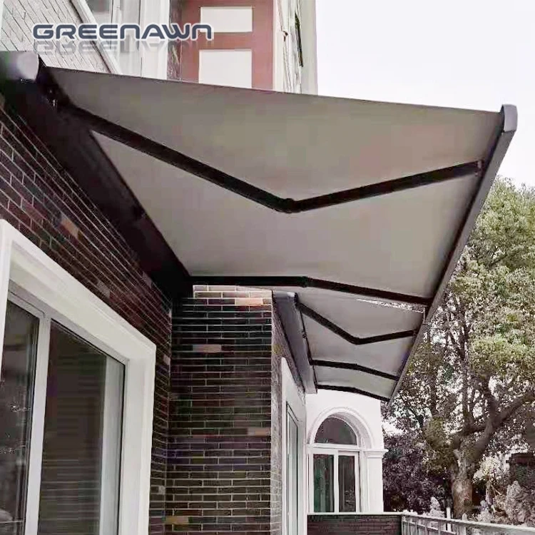 OEM Waterproof Folding Arm Patio Electric Retractable Awning Toldo Full Cassette Motorized Outdoor Awning