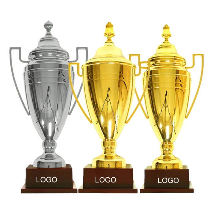 Wholesale No Minimum Personalized Custom Logo Luxury Gym Competition Metal Gold World Sports Cup Trophy Award Trophies & Medals