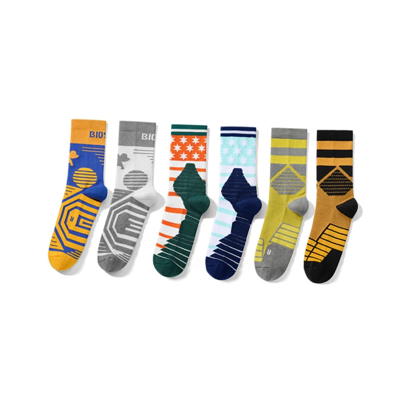 Bioserica Era 99% Antibacterial Anti odor fashion Cotton stock crew  men sport Socks