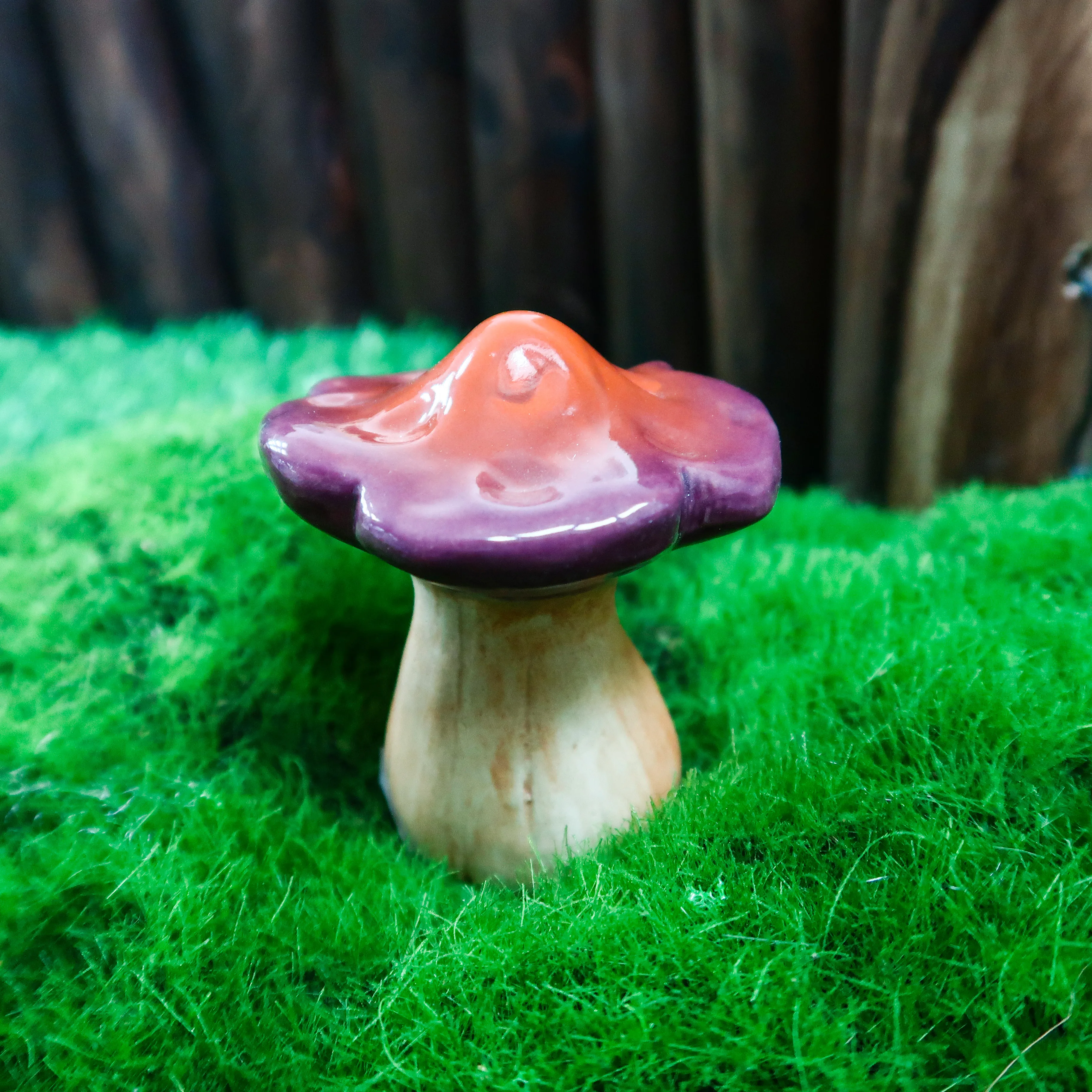 Декоративный декоративный керамический гриб