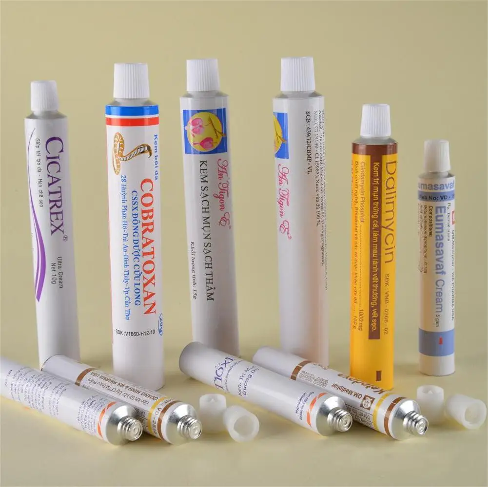 Dye Large Capacity 120Ml Glue Metal Ointment Cream Squezzer 100Ml Aluminum Tube Tubes For Hair Care