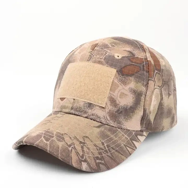 Wholesale Camouflage Hunting Baseball Cap With Victoro Patch Cotton Sport Caps