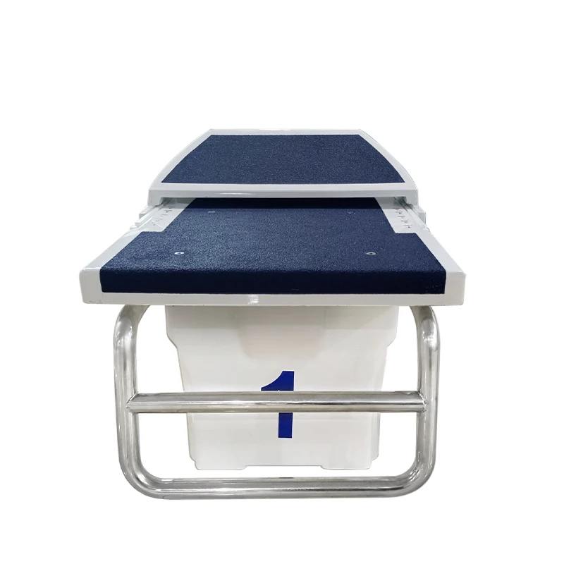New arrival Fiberglass stainless steel material swimming pool diving standard one-step starting block for swimming pool platform