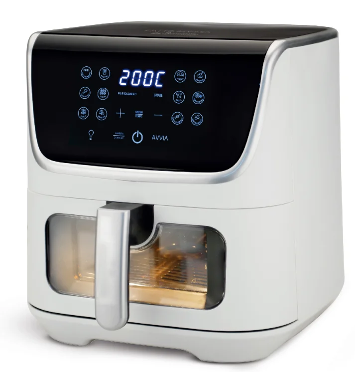 5.5L stainless steel cover digital screen air fryer Mini Hot air fryer New style without oil