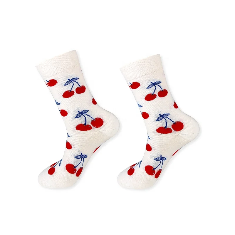 HEPOLILO Company Pattern Design Fashion Happy Crew Socks for Ladies Manufacturer of Socks Funny Women Socks