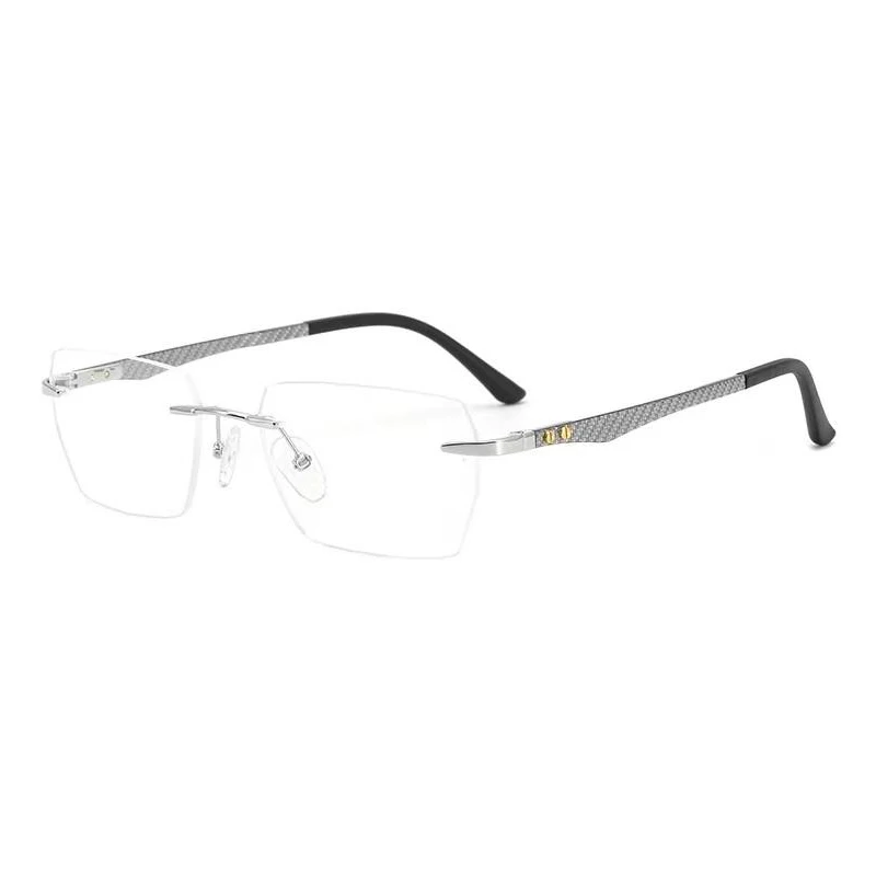 Osicare 16026 carbon luxury brand manufacturers private label designer eyeglasses men rimless pure titanium eyewear frame