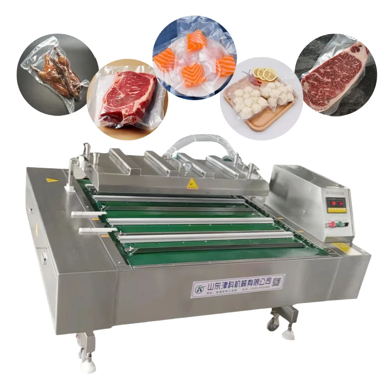 ZEKO Automatic Stainless Steel Rolling Type Automatic Continuous Vacuum Packing Machine High Speed Belt Type packing machine
