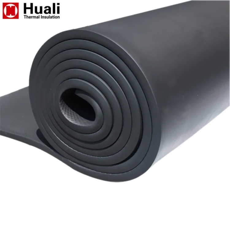 black waterproof natural fireproof soundproof 13MM 15MM 19MM 23MM NBR rubber foam sheet