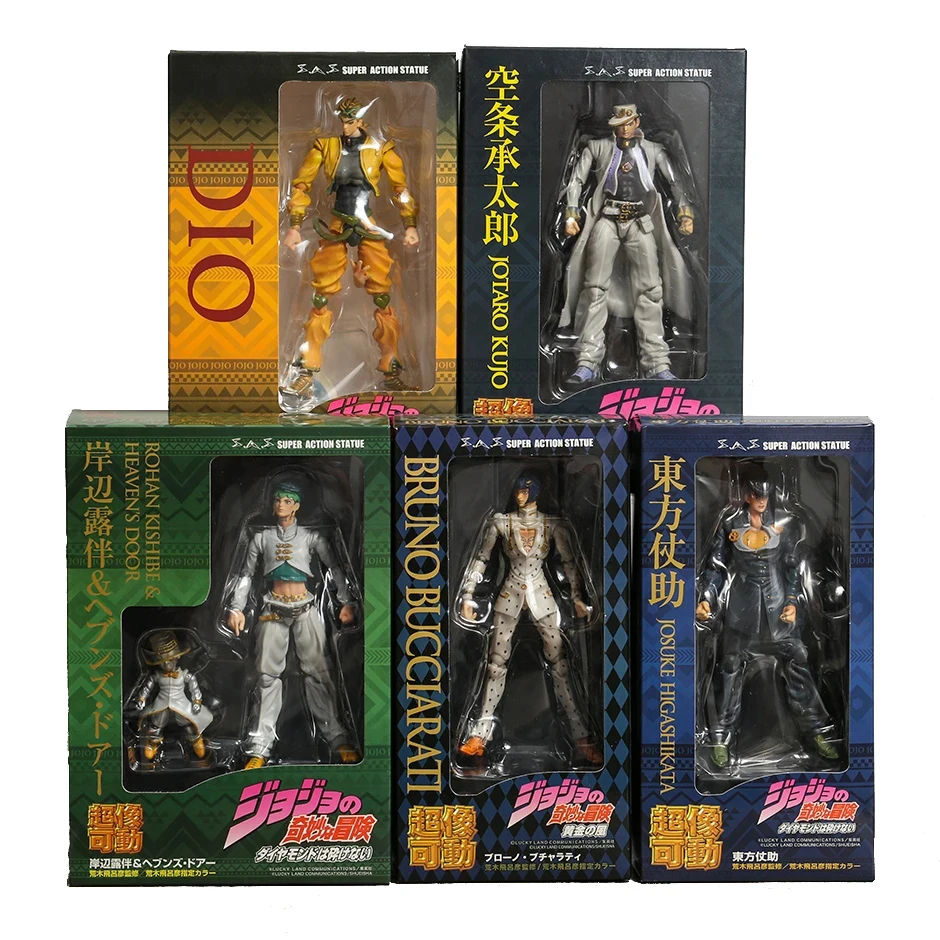 Anime jojos bizzare adventure Action Figure Movable Joints Dio Brando Kujo Jotaro Anime Figures Toys