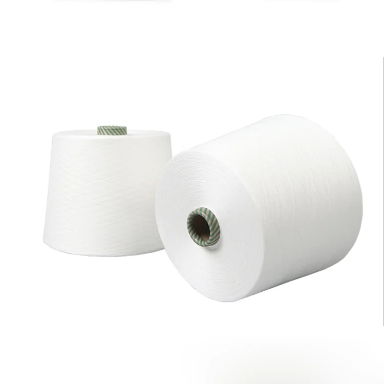
Ready To Ship Polyester Knitting Twisted Native White Yarn 40/2 