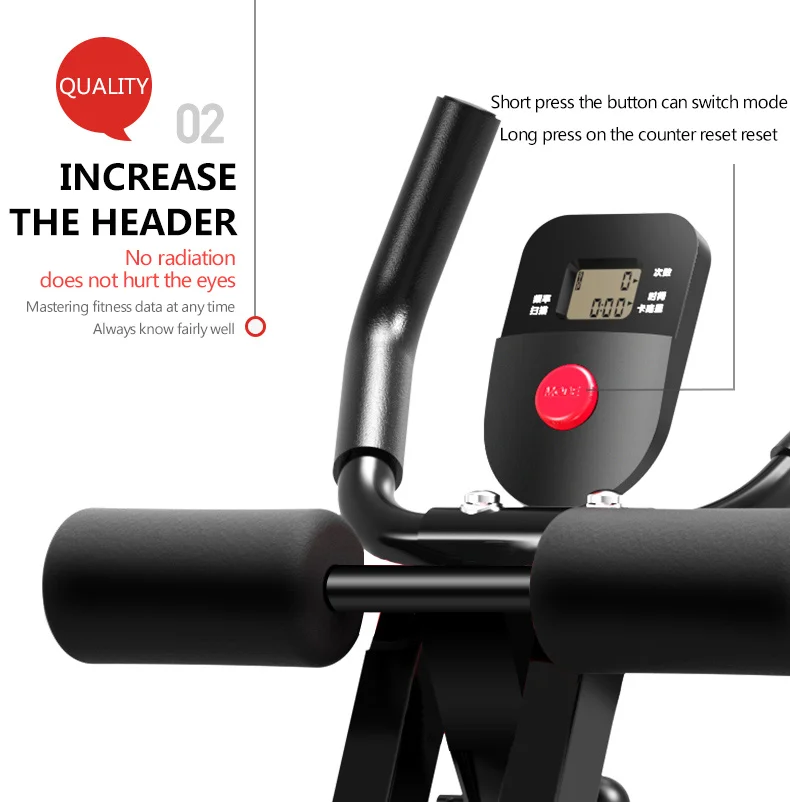 Fitness indoor home Lose Belly Fat exercise Gym Equipment Total Crunch Foldable abdominal crunch machine