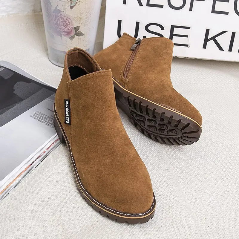 Wholesale winter ankle boots for women ladies boots latest short boot flats