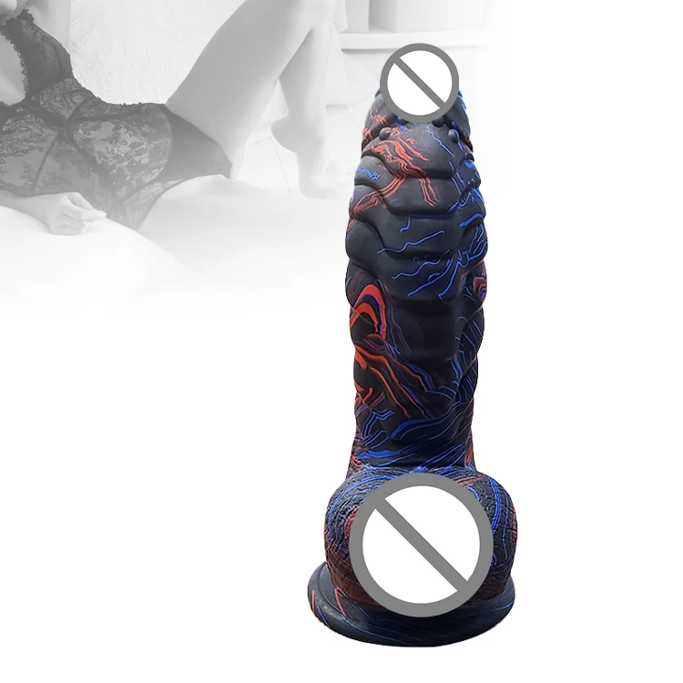 
Big Dildo Anal Sex Toy Realistic Armor Dildo Scale Liquid Simulation Female Silicone Penis Real Muscle Tyrant Fake Penis 