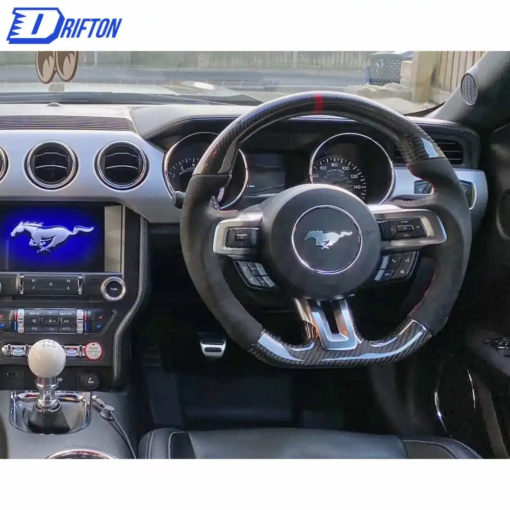 Customize Style Steering Wheel (Alcantara) For Ford Mustang