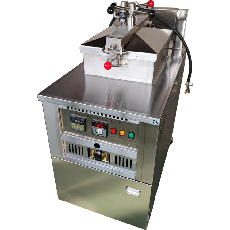 Electric Gas Open Pressure Deep Fryer Mechanical Panel Pressure Fryer Machine Fried Chicken