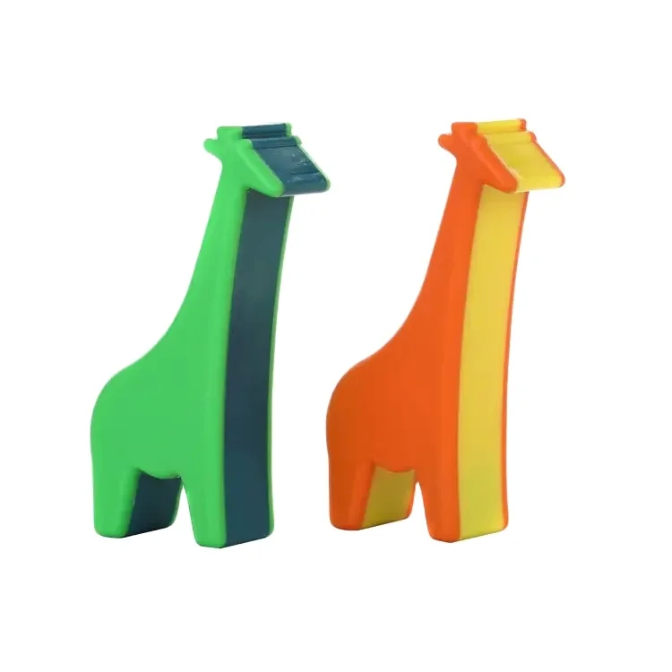 Musical Toy for Kids Factory Sales Giraffe Shaped Cute Mini Plastic Maracas High Quality Hot Selling
