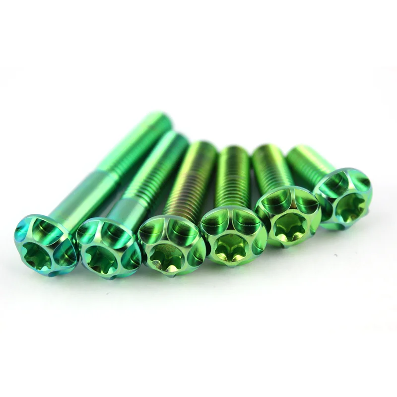 m8*12/16/20/25/30/35/50mm Gr5 Ti-6AL-4V titanium disc bolts for motorcycle modification