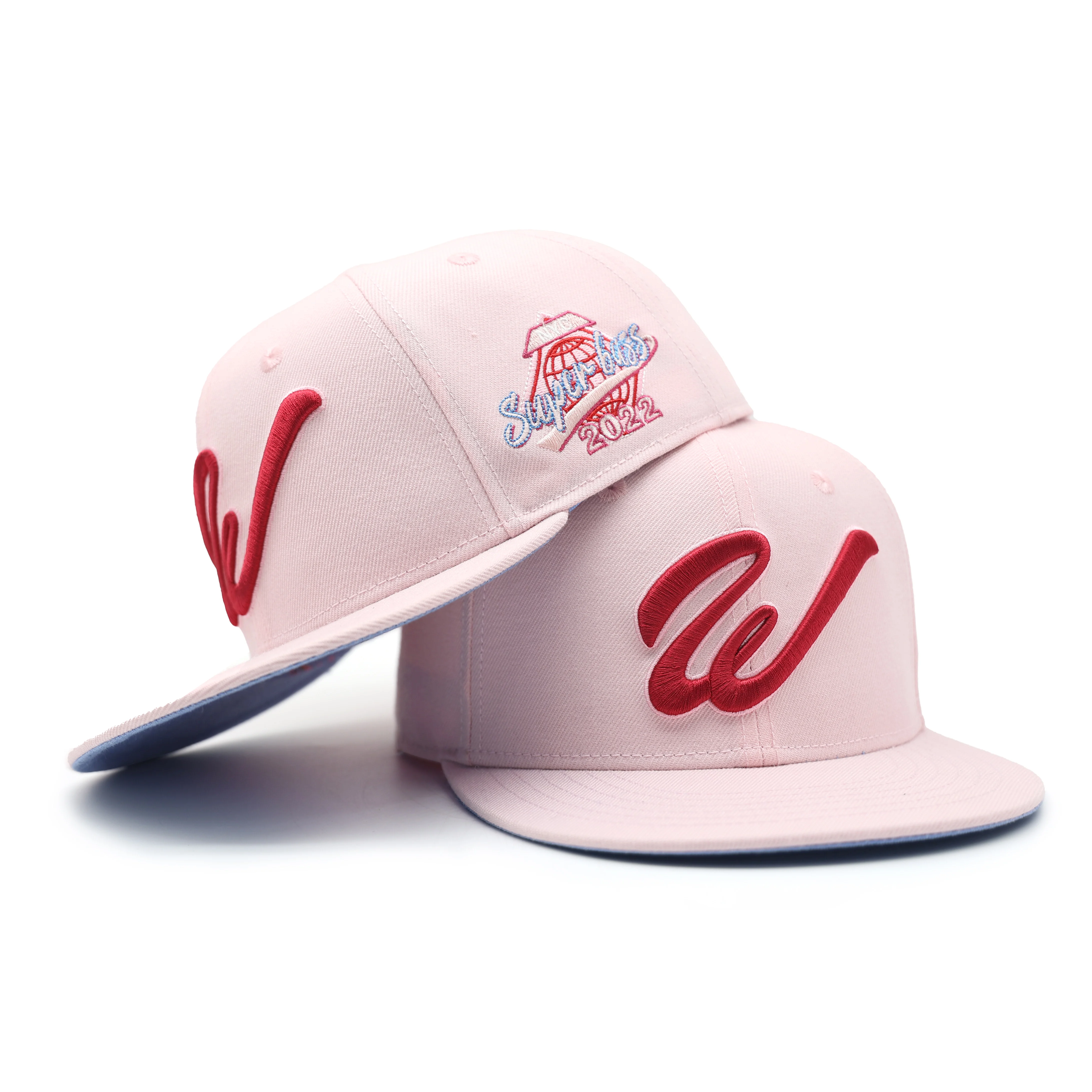 Custom ODM OEM 6 panel embroidery fitted caps hat basketball cap