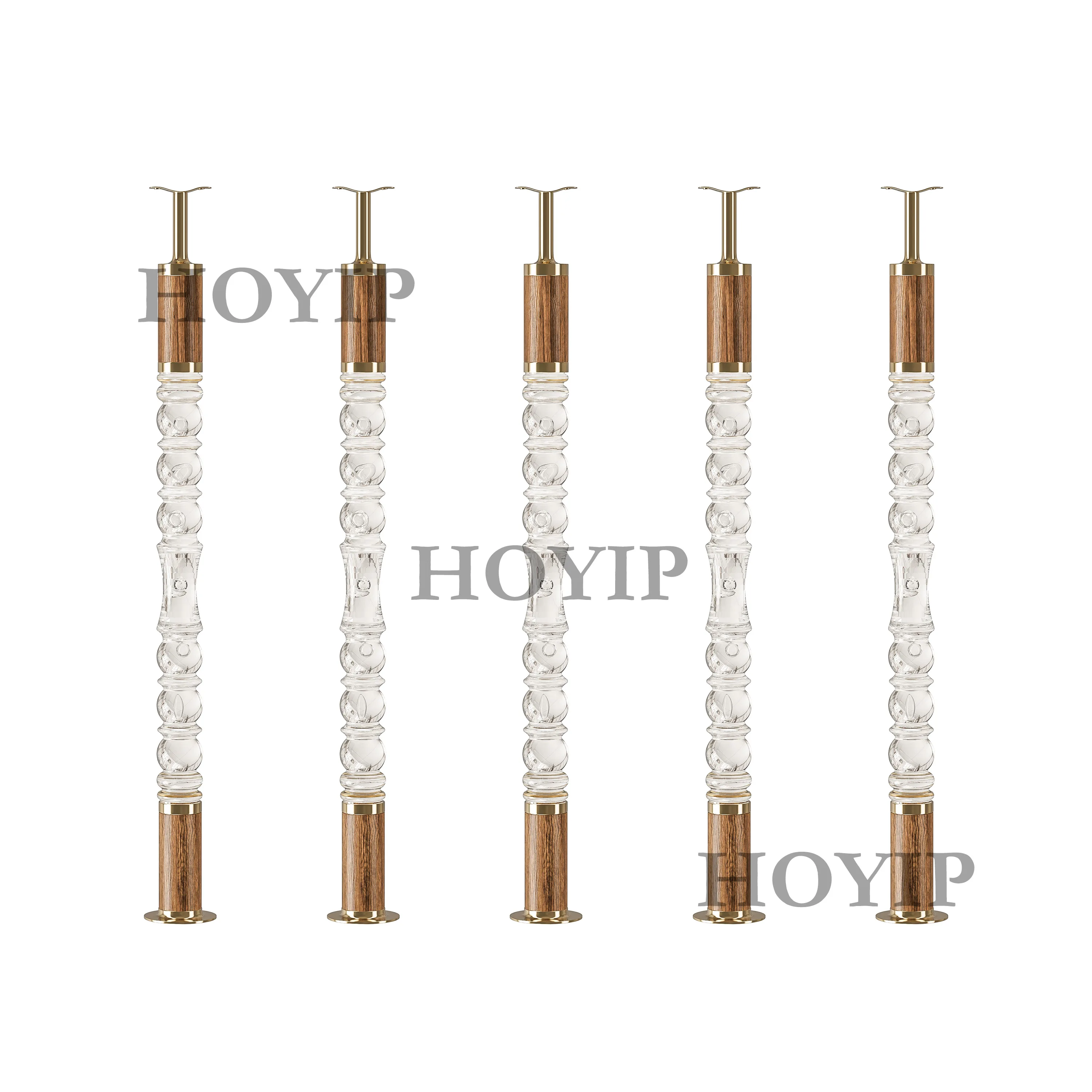 Treppenstufen aus Acryl Pmma China hot sale stainless steel 304 gold or silver for acrylic baluster staircase handrail