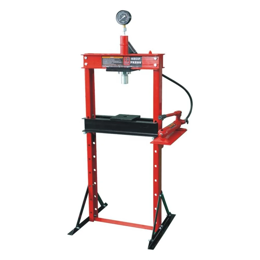 10t hydraulic press with gauge and hydraulic shop press machine