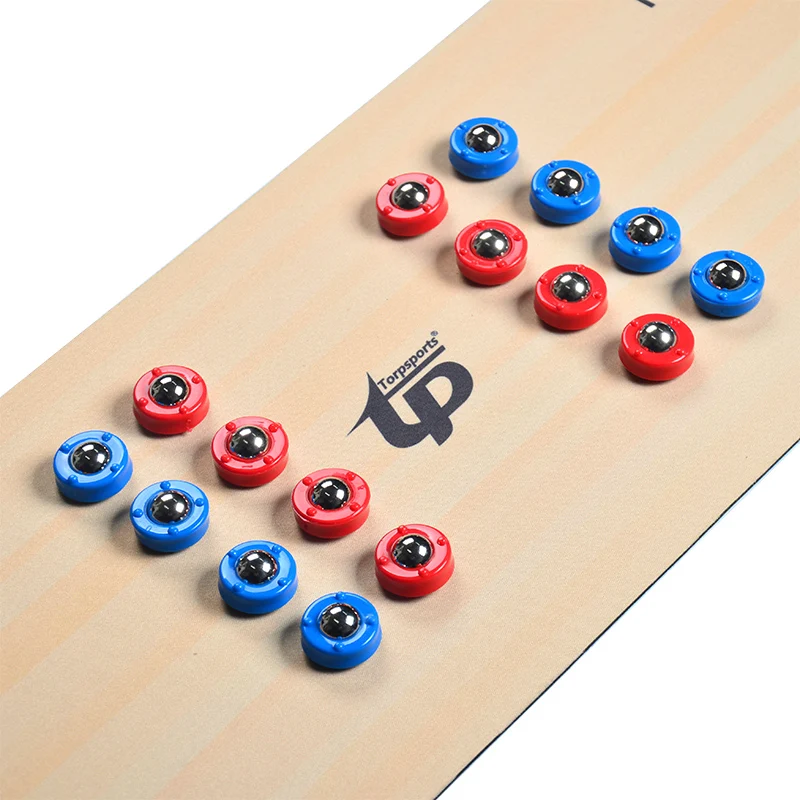 2 in 1 Table Top Shuffleboard and Curling Games with 8 Rollers-Great for Everywhere Fun,Easy and Quick to Set-Up TSP-1808