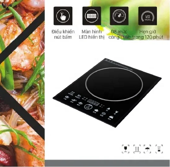 2200W High Quality Table Top Sensor Touch Electric Dune Induction Cookers With Timer