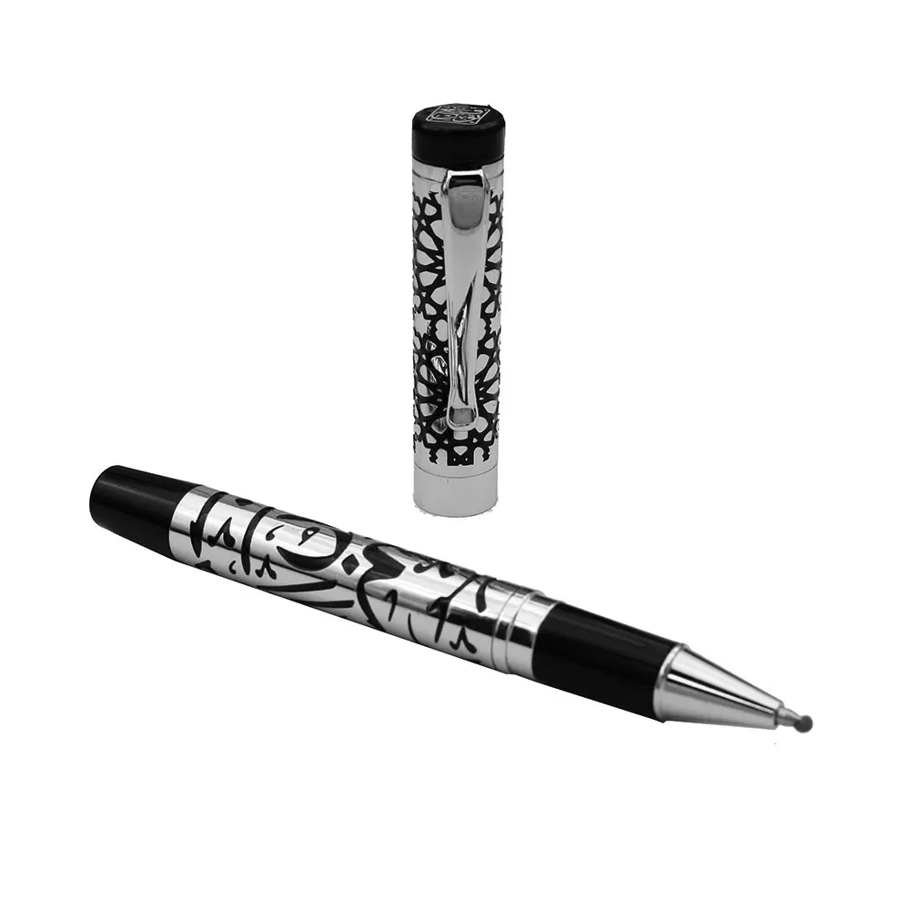 Customized brand chromeplate metal brass gel pen 0.5 mm with logo copper custom design pen VIP customized metal pen silvery