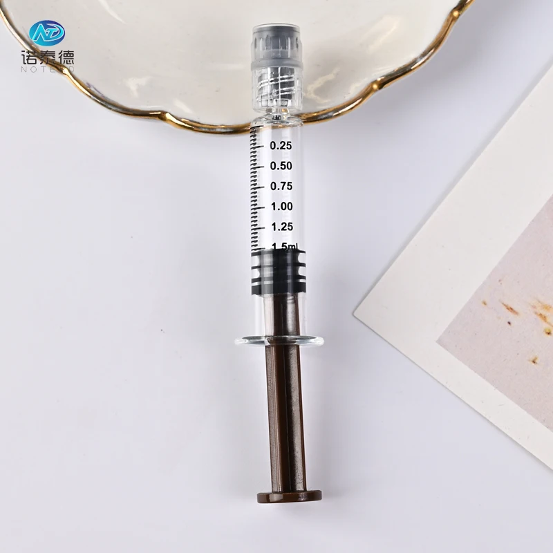 1.5ml 1 ml 2ml luer lock glass prefilled syringes packaging for distillate oil