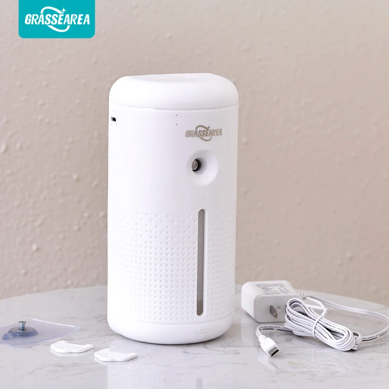 Wall Mounted Waterless Fragrance Diffuser home Wireless Aroma Diffuser Ultrasonic Essential Oil Scent Diffuser