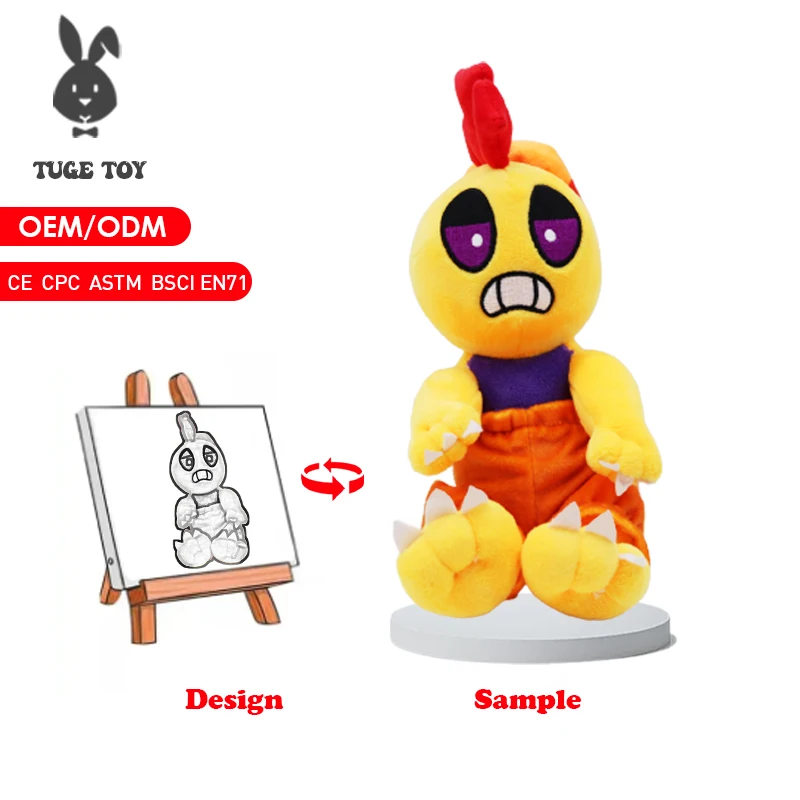 TUGE-2023 hot sales product CE  High Quality  cheap Cartoon Profession Design Plush Stuffed Animal Custom toys For promotion