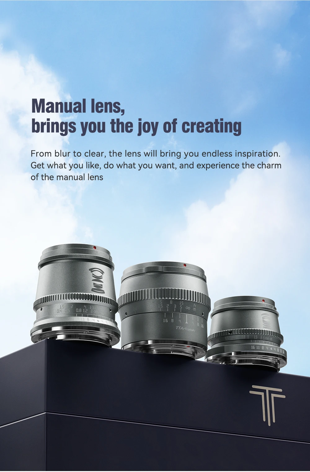 Ttartisan 17 мм F1.4 35 50 F1.2 APS-C ручная фокусировка Титан серый портретной съемки объектив для Sony E Mount Fuji X Canon M