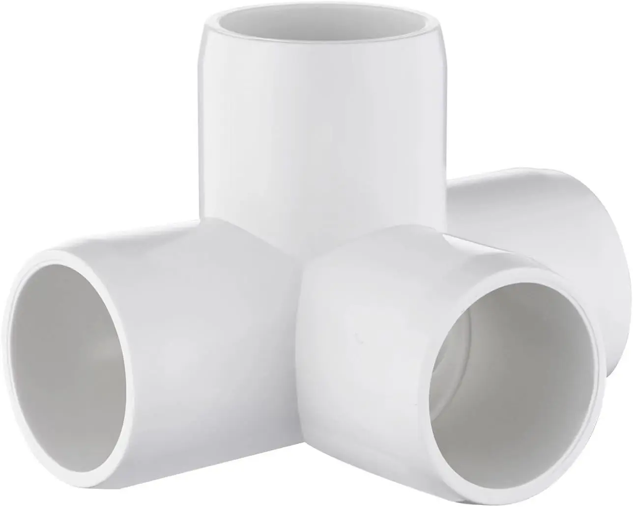 SCH40 PVC pipe fittings 4 Way PVC Fittings Furniture Grade Connector PVC Elbow clamp press pipe fittings