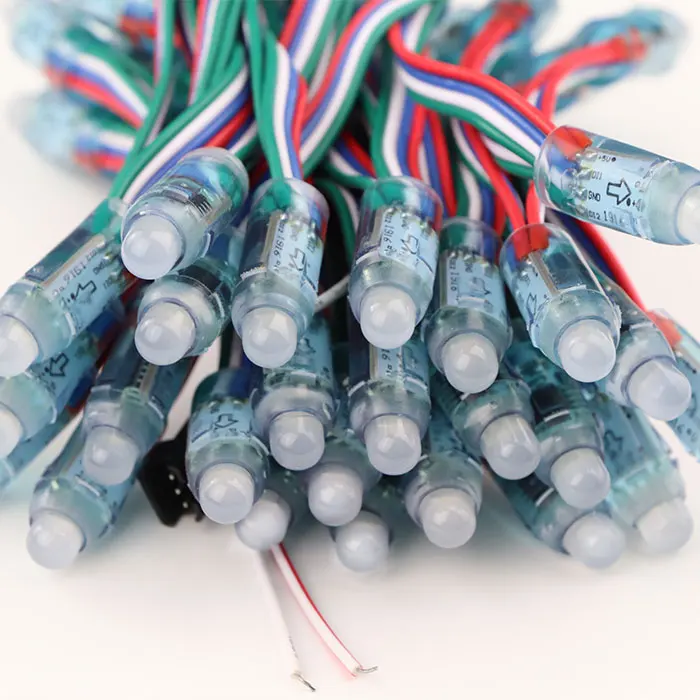 Dc5Volts 0.3W 12Mm  Ip67 1916IC Waterproof Rgb Led Pixel Light For Facade Project