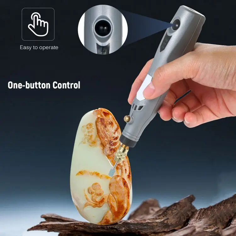Multifunctional Mini Handheld Electric Grinder Set 6000-15000rpm Power Rotary Tool Kit Rechargeable 3 in 1 Polisher Driller Grin
