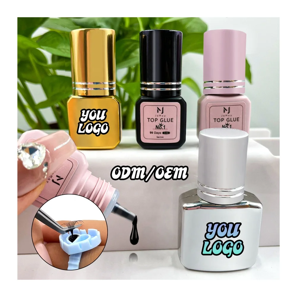 water proof oil resistant lash adhesive wholesale 5-10ml black private label low irritation eyelash extension glue