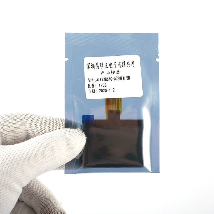 Welded Fpc Connection Uc1701 128x64dots 12864 Cog Flexible Graphic Lcd Display