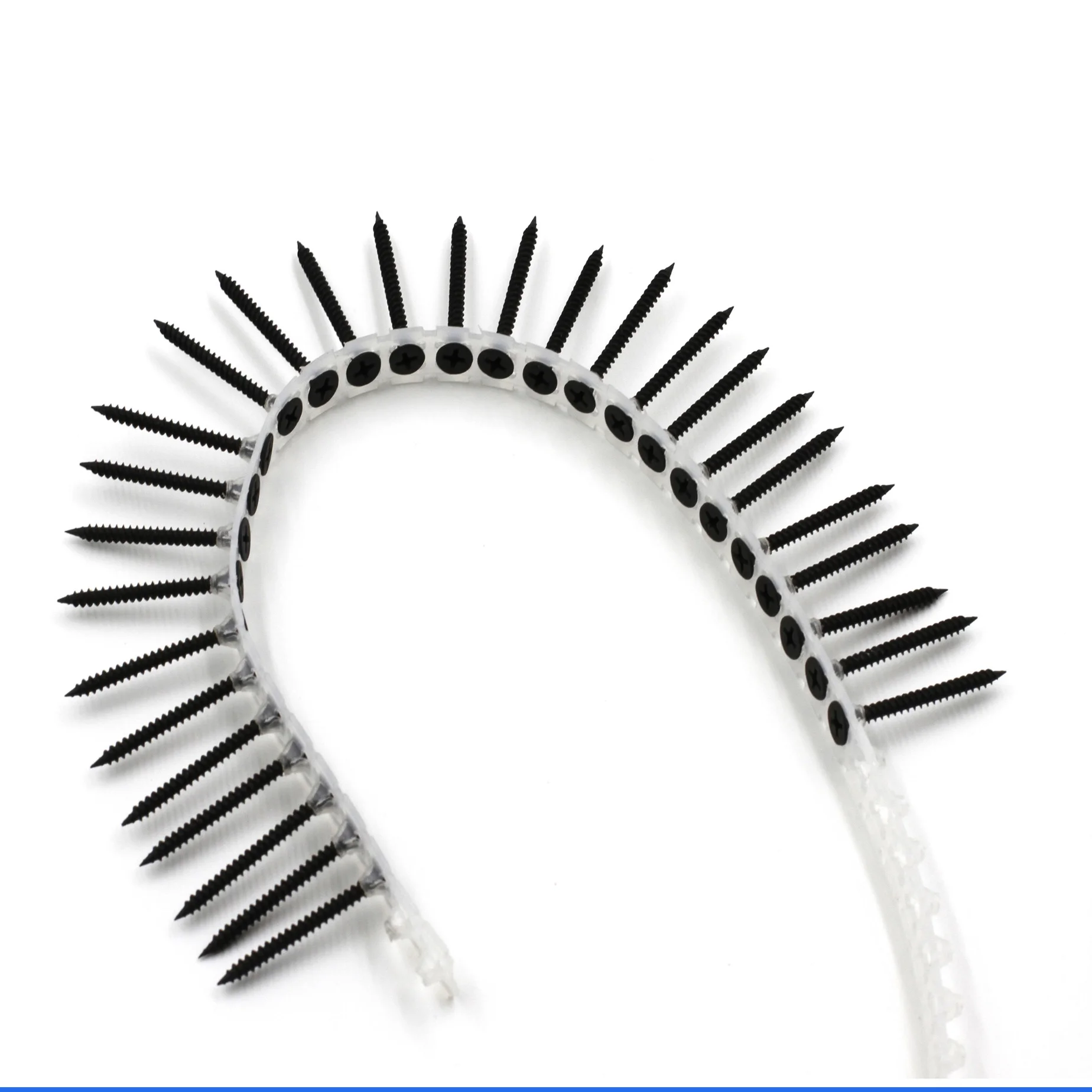 Screw with plastic tape, automatic feed cover screw for gypsum screw gun