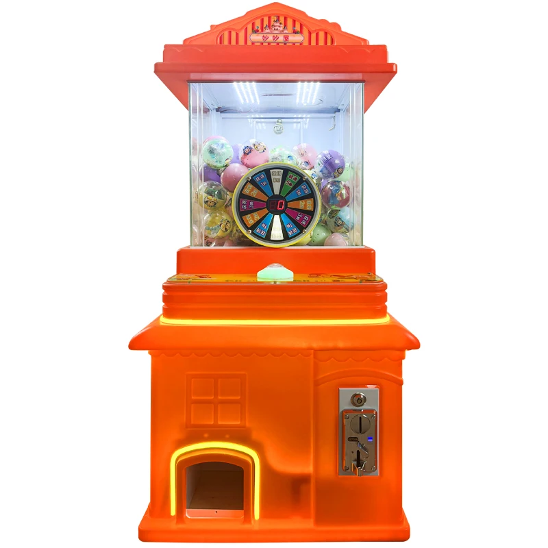 Amusement Metal and Plastic Coin Pusher Coin Operated Capsule Vending Machine  Game claw machine fillers 3 inch