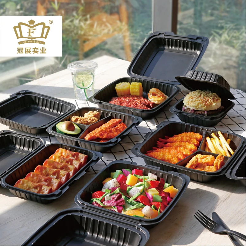 to go boxes food storage container microwave safe hinged lid plastic containers sturdy heavy duty reusable meal prep lunch box