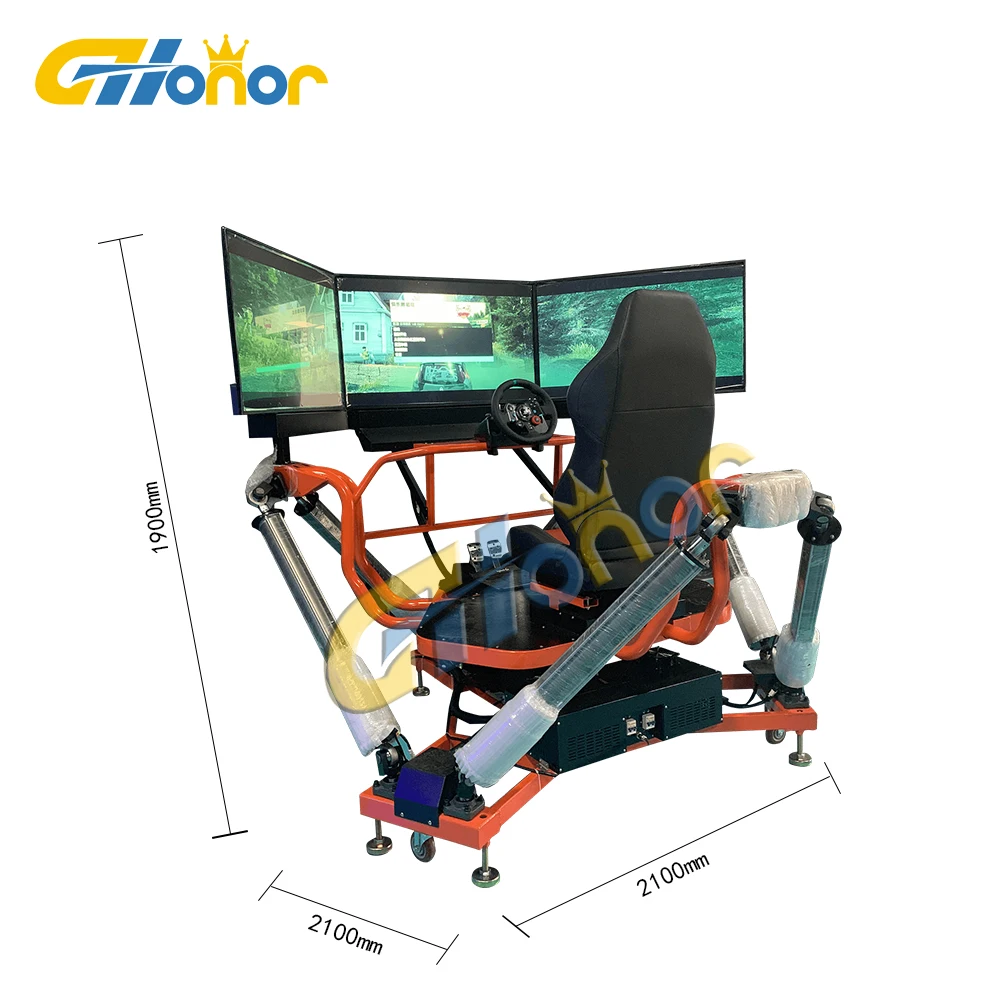 Монетные игры электрическая вибрационная платформа симулятор движения 6DoF гоночный автомобиль аркадное оборудование
