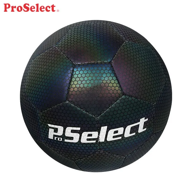 Proselect iridescence Stock PU Leather Football , Artificial Leather Soccer Ball Pu Material