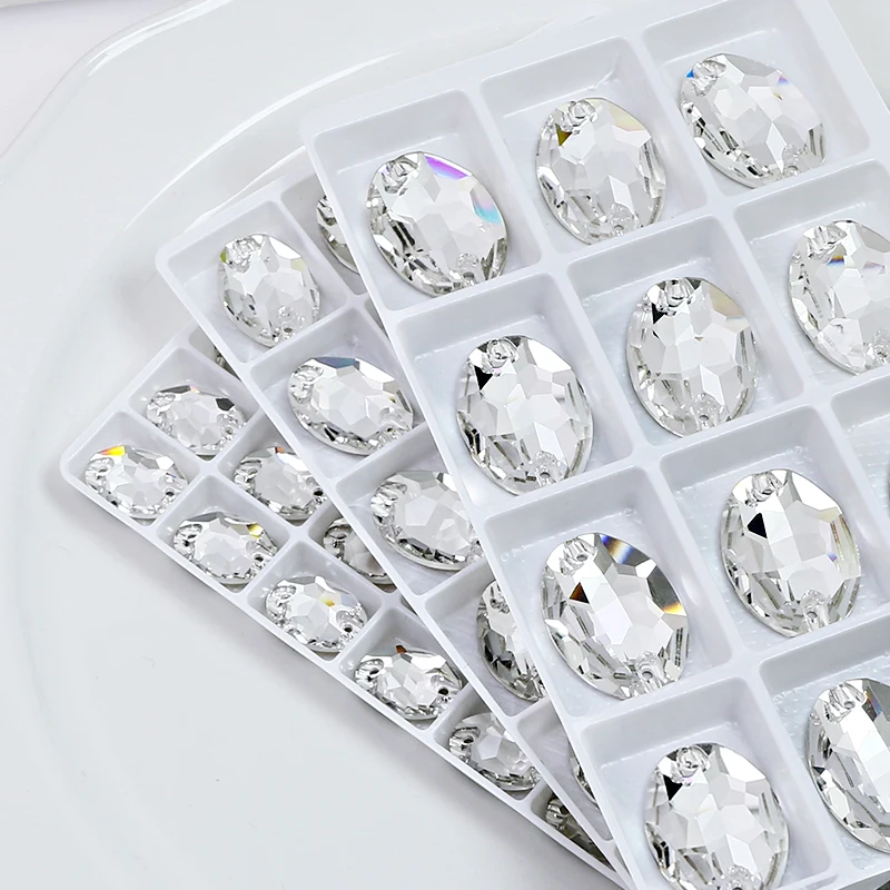 Разноразмерные кристаллы K5, 18*13 мм