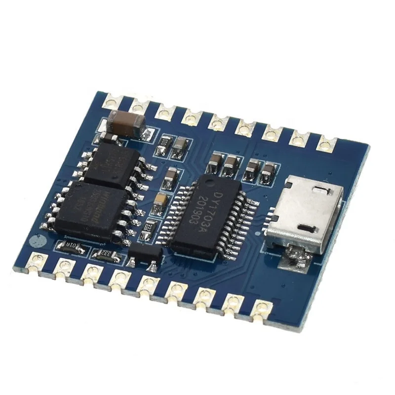 DY-SV17F аудиомодуль мини MP3 плеер IO триггер USB загрузить флэш-голосовой