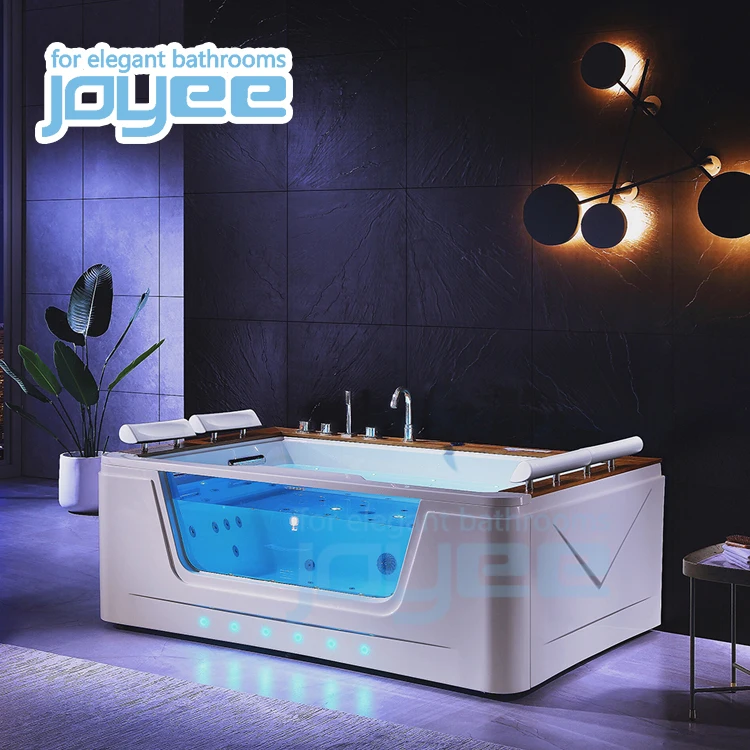 Горячая ванна JOYEE для дома на 4 человека стеклянное окно новая модель домашняя ванная Малайзия европейская спа-ванна акриловая прозрачная Ванна