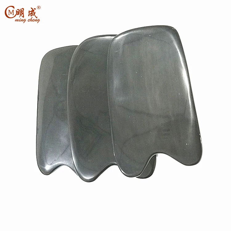 Chinese traditional acupuncture point blank buffalo horn plates,buffalo horn cow blanks guasha